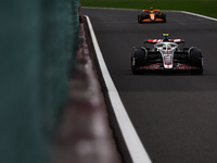 Kevin Magnussen of Haas during second practice ahead of the Formula 1 Belgian Grand Prix at Spa-Francorchamps in Spa, Belgium on July 26, 20...