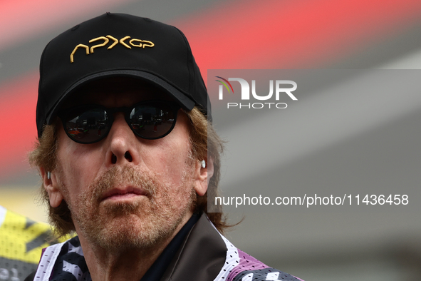 Jerry Bruckheimer during second practice ahead of the Formula 1 Belgian Grand Prix at Spa-Francorchamps in Spa, Belgium on July 26, 2024. 