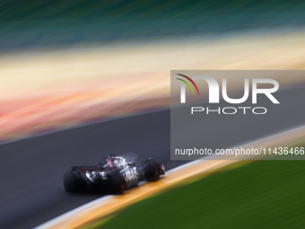 Kevin Magnussen of Haas during second practice ahead of the Formula 1 Belgian Grand Prix at Spa-Francorchamps in Spa, Belgium on July 26, 20...