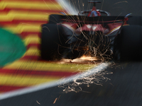 Charles Leclerc of Ferrari during second practice ahead of the Formula 1 Belgian Grand Prix at Spa-Francorchamps in Spa, Belgium on July 26,...