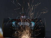 George Russell of Mercedes during second practice ahead of the Formula 1 Belgian Grand Prix at Spa-Francorchamps in Spa, Belgium on July 26,...