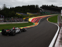 Nico Hulkenberg of Haas during second practice ahead of the Formula 1 Belgian Grand Prix at Spa-Francorchamps in Spa, Belgium on July 26, 20...