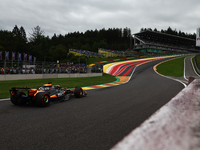 Oscar Piastri of McLaren during second practice ahead of the Formula 1 Belgian Grand Prix at Spa-Francorchamps in Spa, Belgium on July 26, 2...