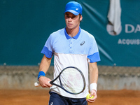 Vilius Gaubas from Lithuania is posing during the Internazionali di Verona - ATP Challenger 100 tennis tournament at Sports Club Verona in V...