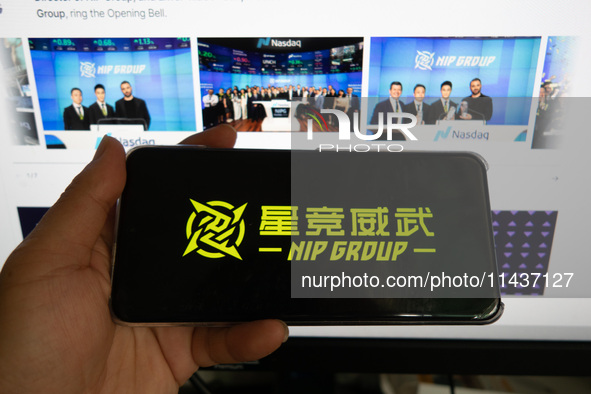 NIP GROUP, China's first esports share, is being listed on the NASDAQ Stock Exchange in Shanghai, China, on July 27, 2024. 