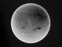 (EDITOR'S NOTE: This image was captured with an H-Alpha solar telescope and is the result of stacking the best 20% of frames. The final stac...