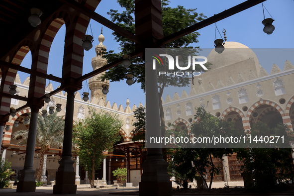 The Mosque of Amir Altinbugha al-Maridani, dating from 1340 CE, is a mosque from the era of the Mamluk Sultanate of Cairo, Egypt. Located so...