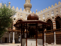 The Mosque of Amir Altinbugha al-Maridani, dating from 1340 CE, is a mosque from the era of the Mamluk Sultanate of Cairo, Egypt. Located so...