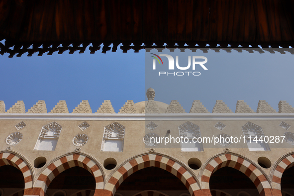 The Mosque of Amir Altinbugha al-Maridani, dating from 1340 CE, is a mosque from the era of the Mamluk Sultanate of Cairo, Egypt. Located so...