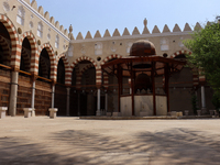 The Mosque of Amir Altinbugha al-Maridani, dating from 1340 CE, is a mosque from the era of the Mamluk Sultanate of Cairo, Egypt. Located so...