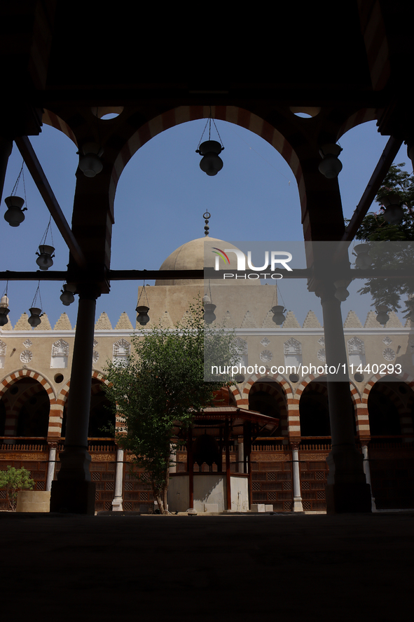 The Mosque of Amir Altinbugha al-Maridani, dating from 1340 CE, is a mosque from the era of the Mamluk Sultanate of Cairo, Egypt. Located so...