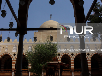 The Mosque of Amir Altinbugha al-Maridani, dating from 1340 CE, is a mosque from the era of the Mamluk Sultanate of Cairo, Egypt. Located so...