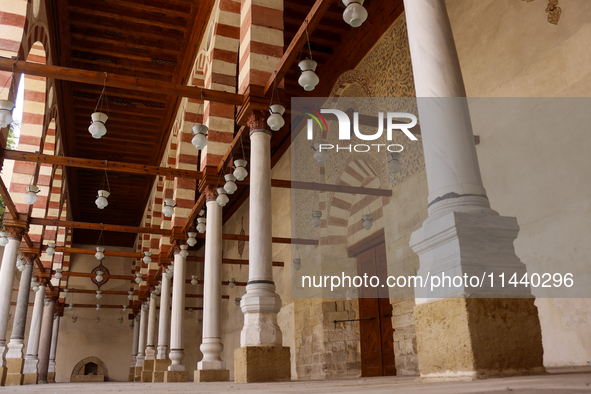 The Mosque of Amir Altinbugha al-Maridani, dating from 1340 CE, is a mosque from the era of the Mamluk Sultanate of Cairo, Egypt. Located so...