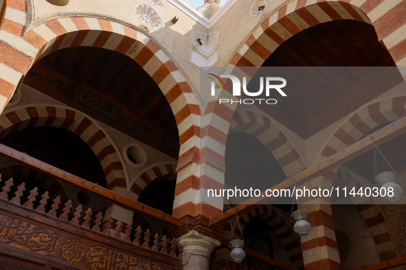 The Mosque of Amir Altinbugha al-Maridani, dating from 1340 CE, is a mosque from the era of the Mamluk Sultanate of Cairo, Egypt. Located so...