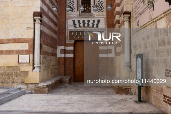 The Mosque of Amir Altinbugha al-Maridani, dating from 1340 CE, is a mosque from the era of the Mamluk Sultanate of Cairo, Egypt. Located so...