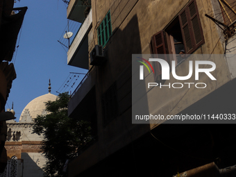 The Mosque of Amir Altinbugha al-Maridani, dating from 1340 CE, is a mosque from the era of the Mamluk Sultanate of Cairo, Egypt. Located so...