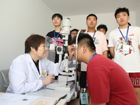 Young conscripts are attending a physical examination at a conscription medical examination station in Funing county, Yancheng city, East Ch...