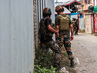 Security forces are near the site where 4 people are dying due to a mysterious explosion in Sopore District, Baramulla, Jammu and Kashmir, I...