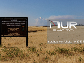 The Park Fire's forward movement is being seen from North Table Mountain Ecological Reserve, near Oroville, Calif., on Sunday, July 28, 2024...