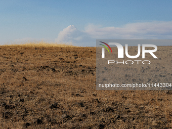 The Park Fire's forward movement is being seen from North Table Mountain Ecological Reserve, near Oroville, Calif., on Sunday, July 28, 2024...