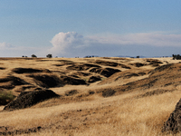 The Park Fire's forward movement is being seen from North Table Mountain Ecological Reserve, near Oroville, Calif., on Sunday, July 28, 2024...