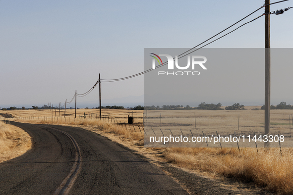 The Park Fire's forward movement is being seen from North Table Mountain Ecological Reserve, near Oroville, Calif., on Sunday, July 28, 2024...