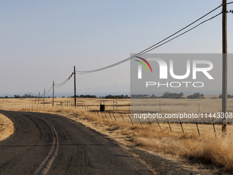 The Park Fire's forward movement is being seen from North Table Mountain Ecological Reserve, near Oroville, Calif., on Sunday, July 28, 2024...