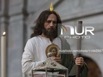 I am viewing the relics of St. Jude Thaddeus inside the Metropolitan Cathedral in Mexico City, Mexico, on a work carried out jointly by the...