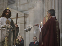 A mass is being held where the relics of St. Jude Thaddeus are being exhibited inside the Metropolitan Cathedral in Mexico City, Mexico, on...