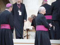 Pope Francis is addressing an open-air audience of the XIII International Pilgrimage of Altar Servers at St. Peter's Square in the Vatican,...