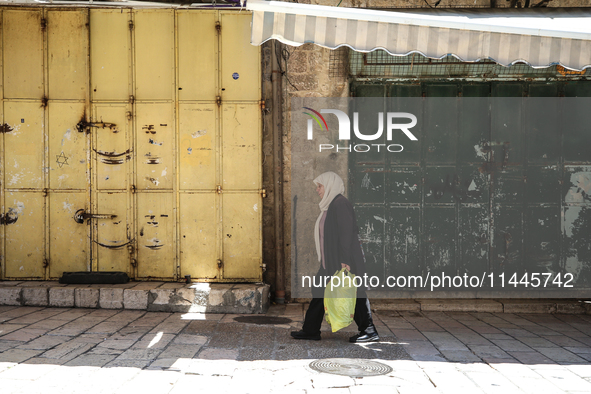 Vendors Close Their Shops In The Old City Of Jerusalem During A General Strike On July 31, 2024, Following The News Of The Assassination Of...