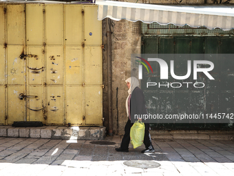 Vendors Close Their Shops In The Old City Of Jerusalem During A General Strike On July 31, 2024, Following The News Of The Assassination Of...