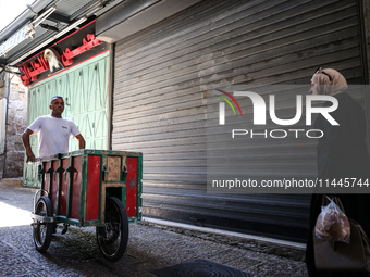 Vendors Close Their Shops In The Old City Of Jerusalem During A General Strike On July 31, 2024, Following The News Of The Assassination Of...