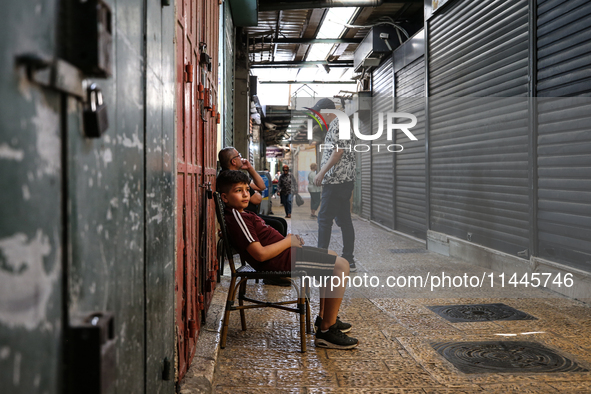 Vendors Close Their Shops In The Old City Of Jerusalem During A General Strike On July 31, 2024, Following The News Of The Assassination Of...