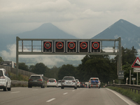 Mountain motorways are connecting the nations of Italy, Austria, and Germany in July 2024. (