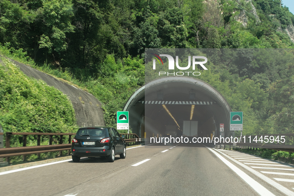 Mountain motorways are connecting the nations of Italy, Austria, and Germany in July 2024. 