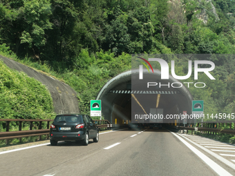 Mountain motorways are connecting the nations of Italy, Austria, and Germany in July 2024. (