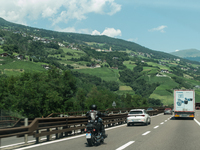 Mountain motorways are connecting the nations of Italy, Austria, and Germany in July 2024. (