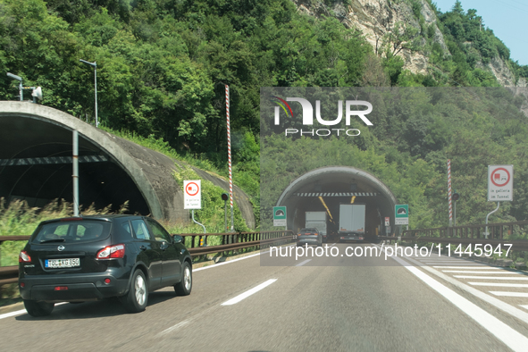 Mountain motorways are connecting the nations of Italy, Austria, and Germany in July 2024. 