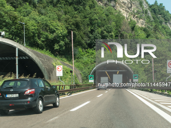 Mountain motorways are connecting the nations of Italy, Austria, and Germany in July 2024. (