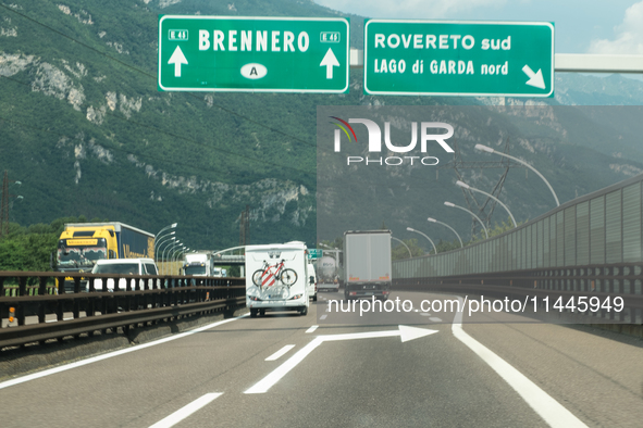 Mountain motorways are connecting the nations of Italy, Austria, and Germany in July 2024. 