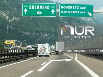 Mountain motorways are connecting the nations of Italy, Austria, and Germany in July 2024. (