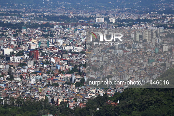 A General View Of The Kathmandu Valley After Overnight Rainfall Which Brought In Clear Weather Conditions On 31 July, 2024 In, Nepal. 