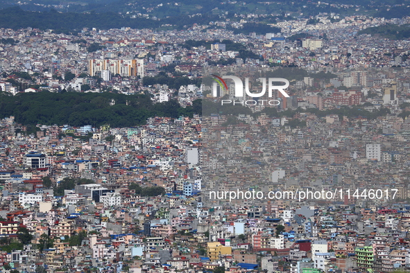 A General View Of The Kathmandu Valley After Overnight Rainfall Which Brought In Clear Weather Conditions On 31 July, 2024 In, Nepal. 