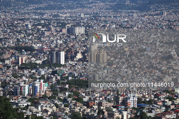 A General View Of The Kathmandu Valley After Overnight Rainfall Which Brought In Clear Weather Conditions On 31 July, 2024 In, Nepal. 