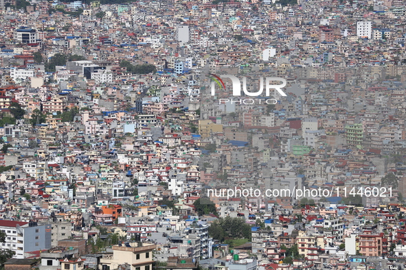 A General View Of The Kathmandu Valley After Overnight Rainfall Which Brought In Clear Weather Conditions On 31 July, 2024 In, Nepal. 