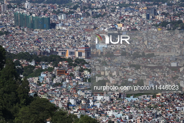 A General View Of The Kathmandu Valley After Overnight Rainfall Which Brought In Clear Weather Conditions On 31 July, 2024 In, Nepal. 