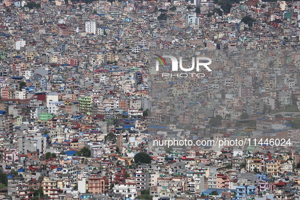 A General View Of The Kathmandu Valley After Overnight Rainfall Which Brought In Clear Weather Conditions On 31 July, 2024 In, Nepal. 