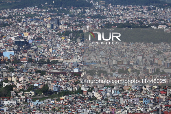 A General View Of The Kathmandu Valley After Overnight Rainfall Which Brought In Clear Weather Conditions On 31 July, 2024 In, Nepal. 