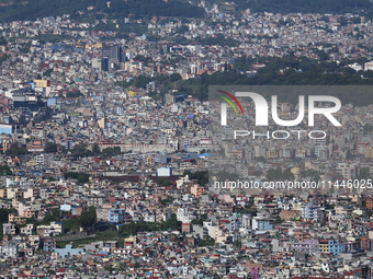 A General View Of The Kathmandu Valley After Overnight Rainfall Which Brought In Clear Weather Conditions On 31 July, 2024 In, Nepal. (